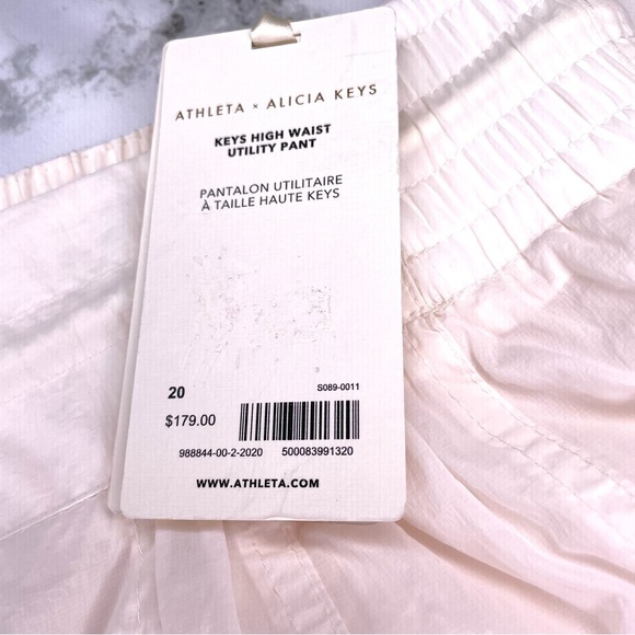 NWT Athleta x Alicia Keys Utility Pant  Off White 20 - Picture 5 of 14